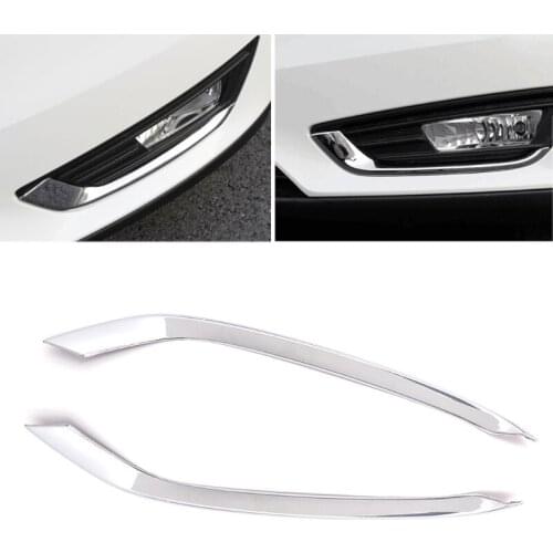 2 Pcs Chrome Car Front Fog Light Lamp Cover Trim Wholesale