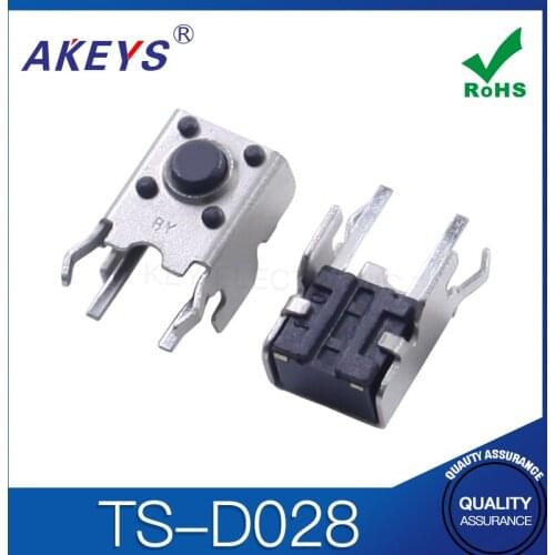 25PCS TS-D028 6*6 Mouse Switch With Bracket Tact Switch Tactile Switch