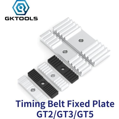 GKTOOLS 3D Printer Accessories GT2 Timing Belt Fixing Piece Tooth Pitch 2mm Clamp 9*40mm For 3D Printer CNC