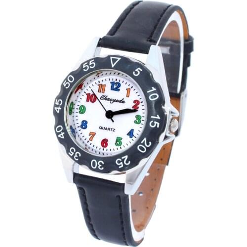 Hot Cute Boys Girls Quartz Watch Kids Childrens Fabric Strap Student Time Clock Wristwatch Gifts Colorful Number Dial