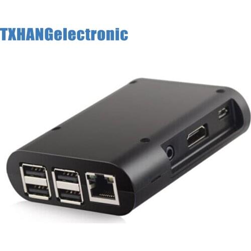 Black ABS Protective Enclosure Case Box Computer Raspberry Pi 2 Model B/B+ V1 diy electronics