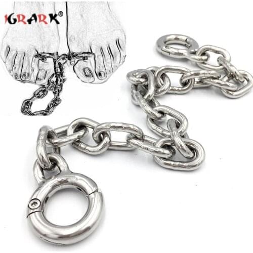 EroticAdult Games BDSM Torture Stainless Steel Thumb Toes Bondage Cuffs Sex Toys For Couples Slave Restraints Adult Male Fetish