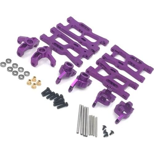 Metal Steering Cup Swing Arm Upgrade Parts Kit for WLtoys 144001 1/14 124018 124019 1/12 RC Car Accessories