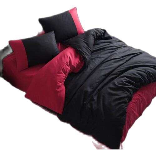 100% Cotton Double Duvet Cover Set Double Sided Black Duvet Cover Set Bedding Set Double Full Queen King or Singel set