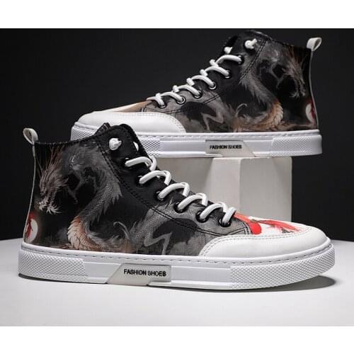 New Sneakers Men Jogging Sport Shoe Male Canvas Breathable Printing Soft Bottom Casual Training Running Skate Shoes Zapatillas