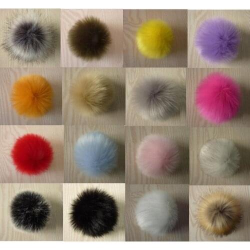 Fur Pompom Ball for Hats Caps Warm 2020 Winter Natural Color Fur Ball Shoes Hats Bags Gloves DIY Accessories
