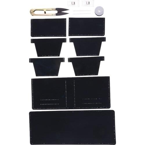 DIY Handmade Leather Wallet Purse Kit Leather Blanks Set for Making Leather Bifold Purse