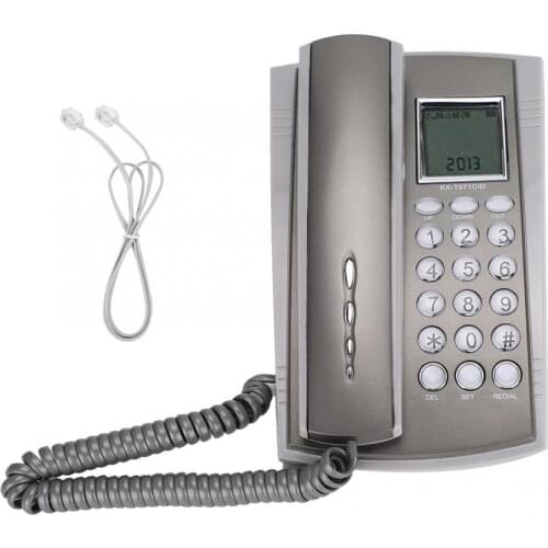 Wall Mount Landline Phone Desktop Corded Telephone Caller ID Clear Sound Landline telefono for Home Office Hotel Call Center