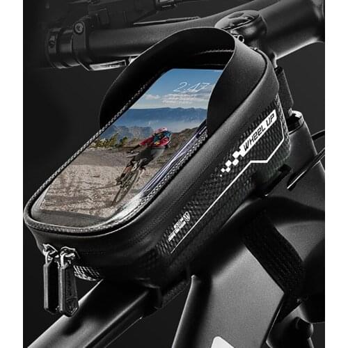 Rainproof Bike Bag Frame Front Top Tube Cycling Bag Reflective7.0in Phone Case Touchscreen Bag MTB Bicycle Accessories