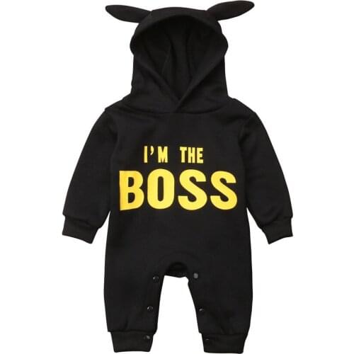 Autumn Winter Infant Newborn Baby Boys Girls Hooded Romper Playsuit Outfits Warm Clothes