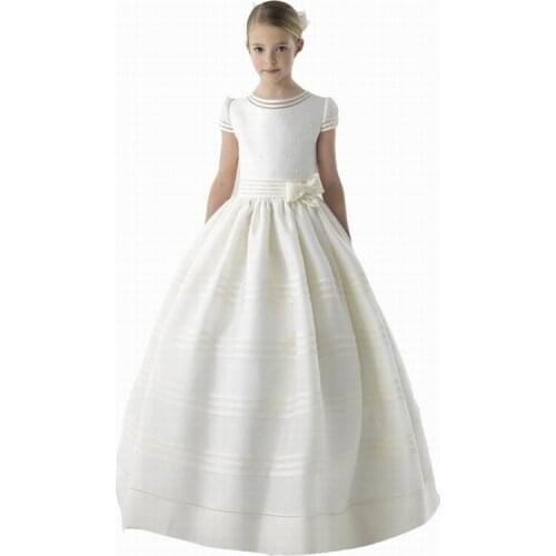 Kids Flower Girl Dresses For Wedding Prom Formal Cap Sleeve Princess Costume TUTU Ball Gown First Communion Dresses for Girls