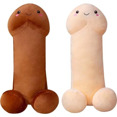 Plush Throw Pillow Creative Bolster Gifts Boys Girls Funny Soft Stuffed Plush Doll Stress Relief Toy