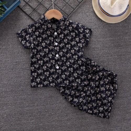 Casual Fashion Boys Sets Summer Hawaii Style Beach Vacation Toddler Shirt + Shorts Childrens Clothes