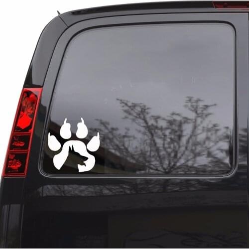 Paw Print Car Window Stickers Removable Auto Car Pets Wall Decal Dog Pet Animal Laptop Vinyl Decal Cars Decoration AY1460
