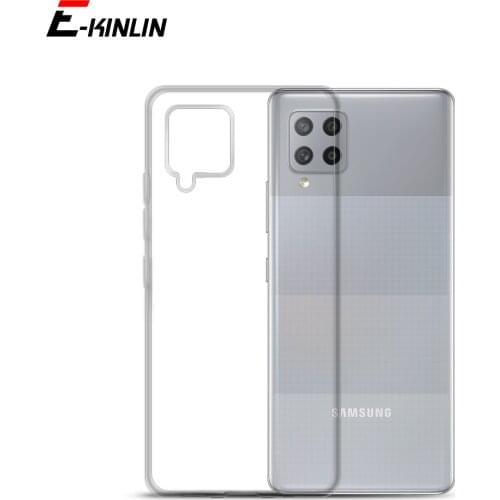Transparent Silicone UltraThin Clear Soft Full Protective Cover For Samsung Galaxy F41 A42 5G A12 A02s TPU Back Case