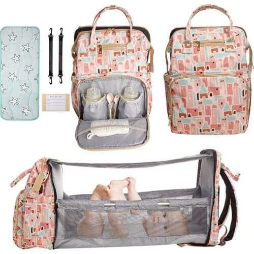 Mummy Maternity Nappy Bag Baby Care Large Capacity Nursing Handbag Stroller Bags Mummy Maternity Multifunctional Travel Backpack