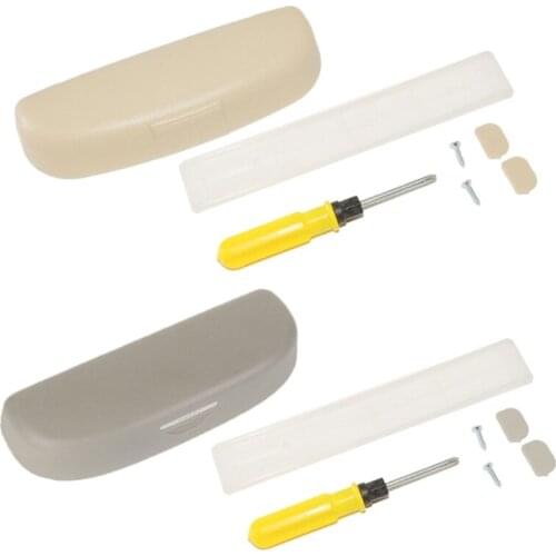 Universal Automotive Eyeglass Organizer Automatic Closing Sun Visor Glasses Box Clip on Doors Seat Backs