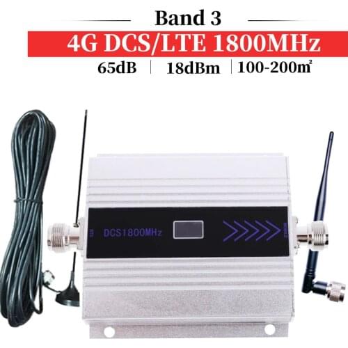 HOT!4g signal booster 1800mhz GSM Mobile Signal Booster Repeater DCS /LTE1800 Cellular amplifier GSM 1800 Cell Signal amplifier