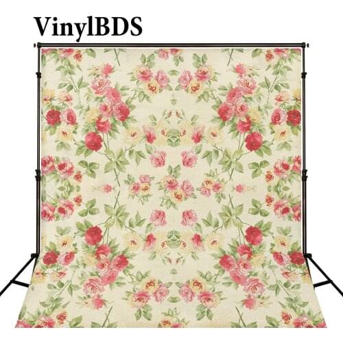VinylBDS Flower Wall Background Indoor Wedding Background Cloth Newborns Birthday Background Customize Baby Background