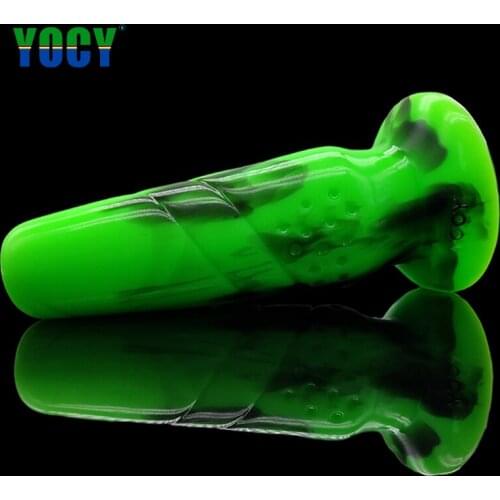 YOCY Huge Butt Plug Sucker Dildos Big Anal Plug Silicone Sex Toys For Women Men Color Dildo Anus Massage Sex Shop Adult Toys