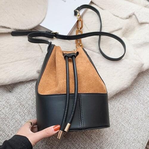 VeryMe New Leather Messenger Womens Bag Large Capacity String Design Bucket Pack Korean Female Bag Fashion Handbags Bolso Mujer