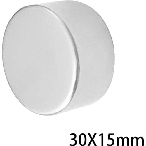 1/2/3/5PCS 30x15 mm Neodymium Strong Magnets 30mmx15mm Permanent Round Magnet Disc 30x15mm Powerful Magnetic 30*15 mm