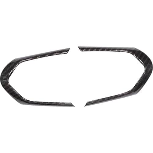 1 Pair ABS Carbon Fiber Steering Wheel Button Trim Sticker for BMW M3 F06 X5M F15 X6M F16, Easy to Use