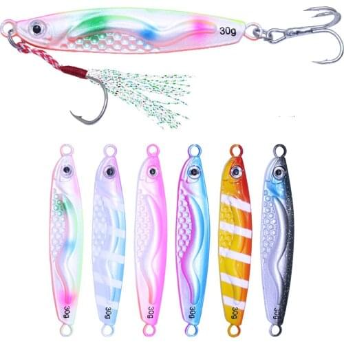 1PCS 10G/20G/30G/40G Metal Jig VIB Vibration Bait 3D Eyes Hard Bait Sinking Fishing Lures Spinner Spoon Winter Fishing Tackle