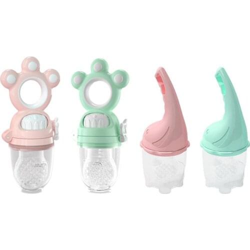 1pcs Baby Silicone Teether Kids Boy Girl Fruit Nipples Cartoon Feeding Pacifier Food Feeder Baby Supplies Baby Care Accessories