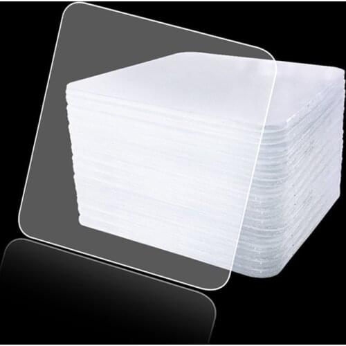 20pcs Transparent Double-sided tape Auxiliary stickers Powerful tile Hooks sticking bathroom Multifunction Magic Tape
