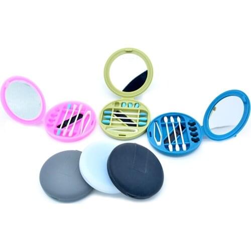 2020 multi-function Reusable Cotton Swab Ear Cleaning Silicone Washable Makeup Swabs Sticks Soft Make Up Tools Travel kit