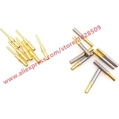 50 Pcs Female Male Gold Plated DT PIN, SOLID, SIZE 16, 16-20AWG, Deutsch Crimp TERMINAL 0460-202-1631 Pin 0462-201-1631