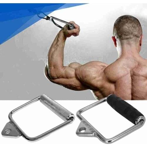 D-handle Fitness Equipment Cable Machine Attachments D-handle Workout Accessory Lifting Cable Attachment Weight Rope