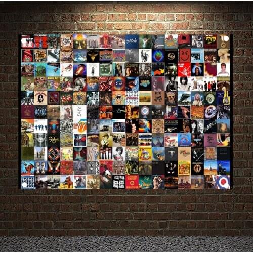 Large Rock Hip Hop Reggae Banners & Flags Tapestry Wall Art Metal Music Cloth Poster Bedroom Dormitory Decor Hanging Painting D6