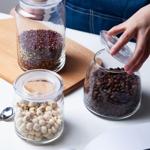 Sealed Jar Glass Food Bottle Honey Lemon Passion Fruit Bottle Pickle Jar With Lid Household Small Storage Jar