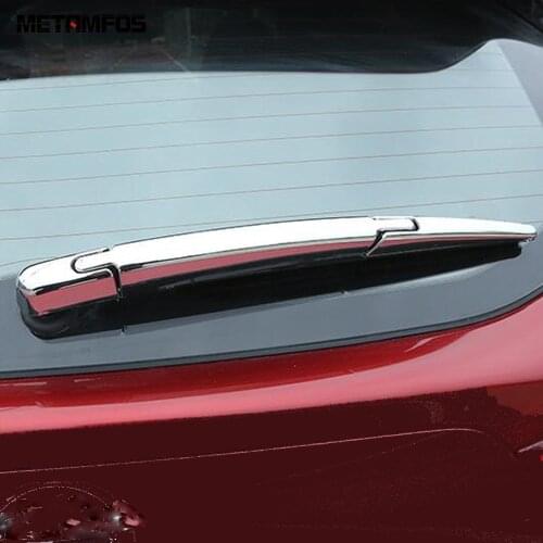 For Nissan Qashqai 2014 2015 Chrome Rear Window Wiper Cover Trim Windscreen Wash Strip Sticker Exterior Accessories Car Styling