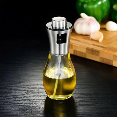Stainless Steel Cap Glass Spray Oiler