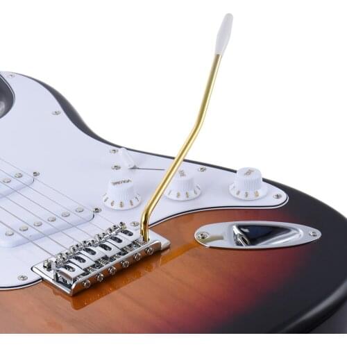 6mm Thread Diameter Single Tremolo Trem Vibrato Whammy Bar Arm Crank Lever for Electric Guitar Tremolo System with Black Tip