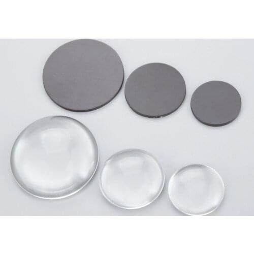 Round Clear glass dome cabochon + Fridge Magnet Sticker DIY Craft Flat-back Jewelry making Home/office decoration cameo Hicello