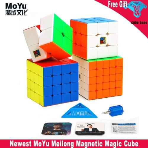 MoYu Meilong M Magnetic Magic Cube 2x2 3x3 4x4 5x5 Magic Cube Toy Magnetic Cubing Classroom M Speed Puzzle Toys Educational Toy
