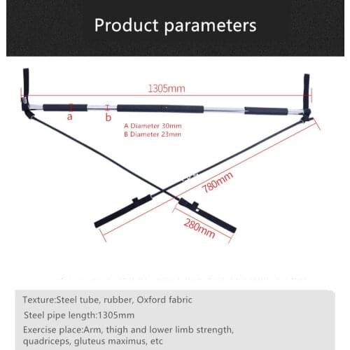 K2050 Home Exercise Pilates Bar Kit Resistance Band Multifunctional Pilates Fitness Stick