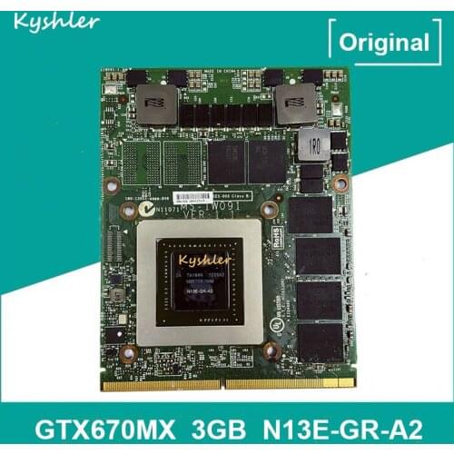 Original GTX670MX GTX 670MX Graphics Video Card VGA For MSI GT60 GT683 GT70 MS-1762 MS-1W091 GDDR5 N13E-GR-A2 Display Card