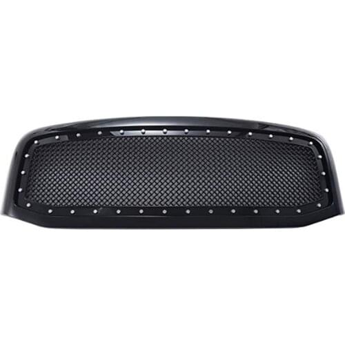 ABS Honeycomb Bumper Hood Grill 2006 2007 2008 Black For Dodge Ram 1500 Grille