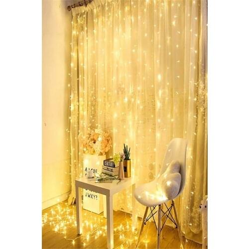 3x3 Meters Curtain Day Light Fringed Led Lights