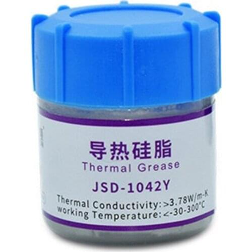 Golden/Gray/Silver LED Thermal Grease Heatsink Paste Thermal Compound Kit for Cooling Heat Sink CPU GPU VGA Transistors Dropship