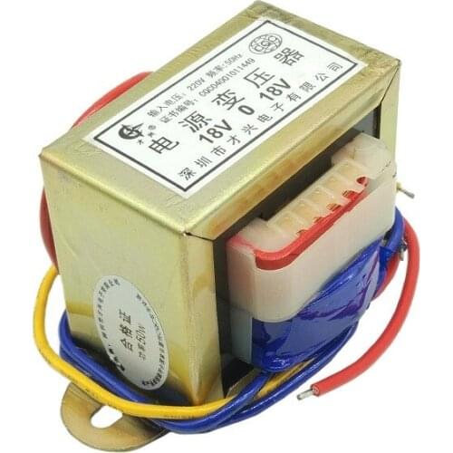 Transformer AC AC220V to double 18V 18V-0-18V 1.38A 50W/VA
