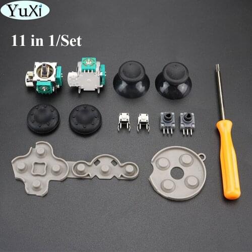 YuXi 3D Analog Joystick Sensor Module Potentiometer Thumb Grip for Xbox 360 RB LB RT LT Switch Button Screwdriver