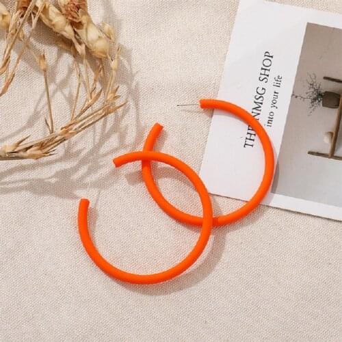 Makersland Geometric Round Hoop earrings For Women Korean Earrings rings accessories for women Fashion Jewelry 2021 Trend New