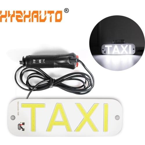 1Pcs Taxi Led Car Windscreen Cab indicator Sign Lamp LED Windshield COB Taxi Light Lamp White Red Yellow Ice Blue 12V