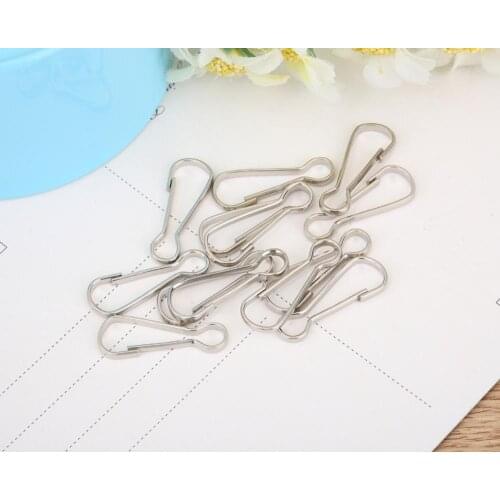 Camal 100pcs 25mm Chrome Pins Hooks Metal Connectors For Crystal Prism Bead Chandelier Pendant Lamp Wedding Party Part